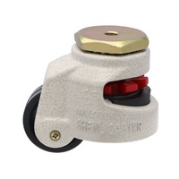 Roue pivotante industrielle robuste GD-40F/40S, roue métallique fixe rétractable et réglable pour hôpital et entrepôt