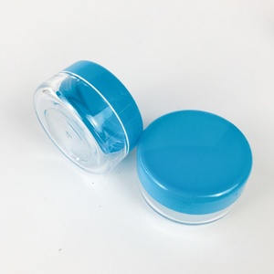 Mini Pote de Creme Plástico PS Redondo 3g 5g com Tampa Rosqueável para Creme para Olhos em Cores Laranja, Transparente, Amarelo, Verde, Vermelho, Azul e Roxo - Product Image 4