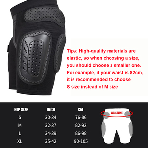 Équipement de protection pour la moto pour hommes et femmes, pour le cyclisme en plein air, la course en montagne, le snowboard, les sports, pantalon de protection rembourré pour les hanches - Product Image 4