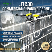 Drone de nettoyage commercial Joyance JTC30, autonome, pour le lavage des façades et des panneaux solaires en hauteur, certifié CE, drone pulvérisateur