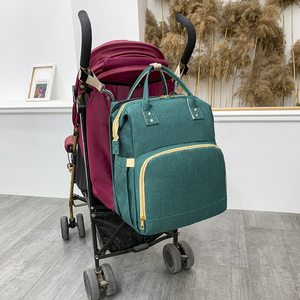 Momie Grande Capacité Sac de <span class=keywords><strong>Poussette</strong></span> Maman Bébé multi-fonction Imperméable À L'eau En Plein Air Voyage Sacs À Couches - Product Image 2