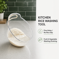 Passoire multifonction rapide avec poignée, panier simple pour rincer le riz, égouttoir à fruits et légumes pour la cuisine, passoire de lavage domestique