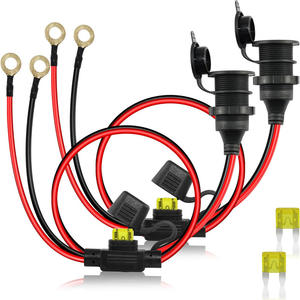 Encendedor <span class=keywords><strong>de</strong></span> cigarrillos <span class=keywords><strong>de</strong></span> alta potencia para coche, Caja <span class=keywords><strong>de</strong></span> <span class=keywords><strong>Seguro</strong></span> <span class=keywords><strong>de</strong></span> cobre puro <span class=keywords><strong>de</strong></span> asiento, 12V y 24V, cables <span class=keywords><strong>de</strong></span> enchufe para coche, conjuntos <span class=keywords><strong>de</strong></span> cables - Product Image 2