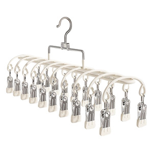 Multi Clip Sock <b>Drying</b> <b>Rack</b> With Strong Clamps For Home Balcony Use - Product Image 1