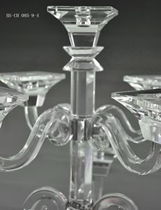 Candelabro Natalizio in Cristallo a Stelo Lungo con Centrotavola Alto per Matrimoni, Design Elegante, Decorazione Nuziale Ecologica e Bellissima - Product Image 4