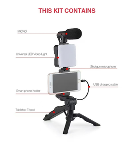 Kit d'éclairage LED de table pliable et extensible pour maquillage et vidéo en direct, avec trépied – Vente en gros à chaud - Product Image 6