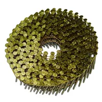 Tête ronde électrozinguée 2 pouces clous de pistolet à bobine pour chantiers de construction clouage industriel