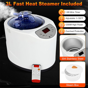 Sauna <span class=keywords><strong>de</strong></span> Vapor Eléctrica Moderna Personalizada, Fácil <span class=keywords><strong>de</strong></span> Usar, para una Persona, Gran Espacio, Spa en Casa, Sauna Portátil Tipo Carpa para Apartamento o Villa - Product Image 4
