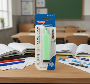 Marcador Ploney de 15 mm con Punta Biselada, Tinta <span class=keywords><strong>Verde</strong></span> <span class=keywords><strong>Pastel</strong></span>, para Resaltar, Uso Escolar y de Oficina - Product Image 2