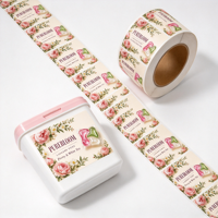 Étiquettes en rouleau personnalisées imprimées, imperméables et autocollantes pour pots de lessive, rehausseurs de parfum et emballages de contenants