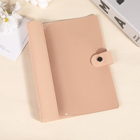 Classeur A5 souple en cuir PU PVC B5, classeur à anneaux à feuilles mobiles pour étudiant Journal planificateur cahier école bureau