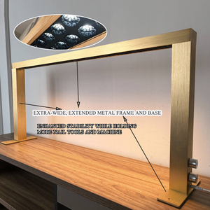 Lâmpada de Manicure de Mesa LED Meia Lua Quadrada de 48W para Salão de Beleza com Logotipo Personalizado OEM – Luminária de Mesa para <span class=keywords><strong>Nail</strong></span> Art - Product Image 1
