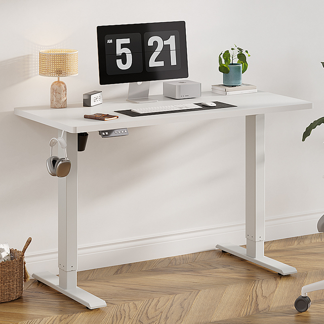 Factory Sale Modern Iron Steel Single Height Electric Motor Desk Stand Extendable Adjustable Dual Standing Desk Frame