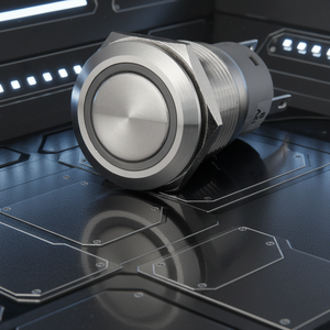 Interruptor de Botón Pulsador Momentáneo Iluminado con Anillo LED, 1NO1NC, IP67, Impermeable, 250V, 12V, 12mm, 22mm, Acero Inoxidable, 3A, Terminal de Pin, para el Hogar - Product Image 3