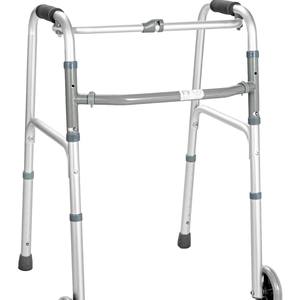 Déambulateur d'extérieur en alliage d'aluminium pour personnes âgées handicapées Chariot multifonctionnel à quatre roues Marcheurs d'os pliables - Product Image 5