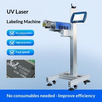 Machine de marquage laser volante pour sacs d'emballage en verre/plastique/métal/acier inoxydable ; Système d'étiquetage en ligne entièrement automatique