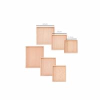 Ensemble de plateaux de présentation de bijoux en bois, plateau à bagues, organisateur de boucles d'oreilles, boîte d'emballage cadeau en bois naturel, vente en gros directe d'usine