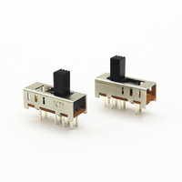 Interrupteur à glissière 8 broches 3 voies de type SMT avec fonction de court-circuit 2P3T