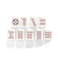 Jeu de tuiles de mahjong américain personnalisées en acrylique givré gravé, tapis de jeu de mahjong sur mesure, jeu de société, cadeau, divertissement
