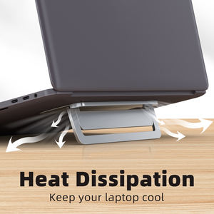 Leyi Tablet lipat Desktop Aluminium Aloi, dudukan pendukung portabel untuk Ipad Universal Laptop - Product Image 2