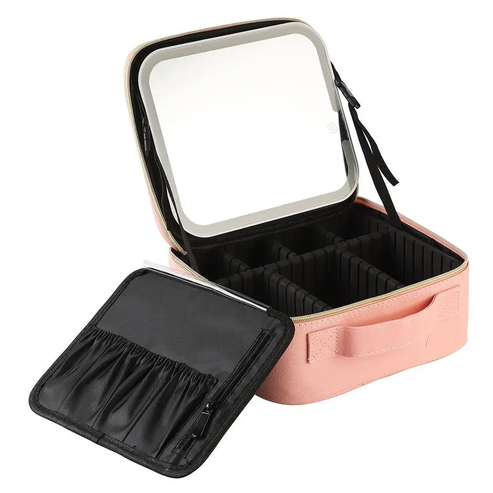 Sacs fourre-tout cosmétiques suspendus trousse de toilette en plastique personnalisé pour les femmes professionnel Silicone toile Nylon sac cosmétique