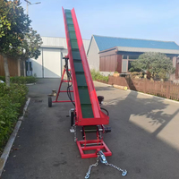 Convoyeur à bande de déchargement de bois de chauffage avec ceinture de 300mm de largeur avec moteur 6.5HP