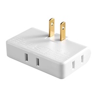 Prise rotative à 180 degrés, adaptateur de conversion à deux trous, convertisseur multifonction ultra-mince, convertisseur multi-prises un-vers-trois, conversion 2 broches