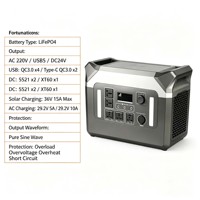 Station d'alimentation portable 3000W, générateur solaire LiFePO4, 220V, camping, secours d'urgence, charge rapide, stockage d'énergie, alimentation