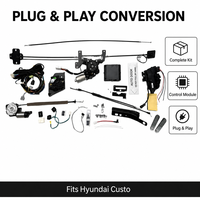 Kit de conversion de porte coulissante électrique pour porte de centre de puissance Custo, pièces modifiées