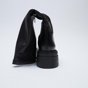 Thick Sole Botas De Mujer Luxury Style Waterproof Winter Fall Platform Flat Leather Black Knee High <b>Boots</b> for Women - Product Image 2