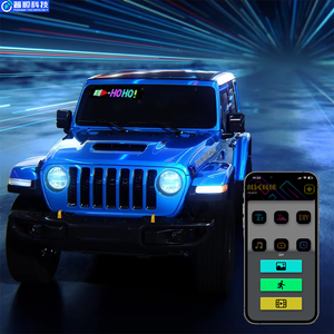 Nhu cầu cao Devil Eyes ánh sáng cho xe ô tô, lớn lập trình linh hoạt Màn hình LED, năng động LED Eyes cho Diy xe kính chắn gió - Product Image 5