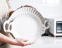 Ensembles de vaisselle en porcelaine nordique les plus vendus Assiettes à dîner en céramique minimalistes et scéniques en porcelaine osseuse