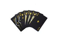 Carte à jouer 24k or cartes à jouer euro 1000 billet de banque conception de billet de banque plaqué or