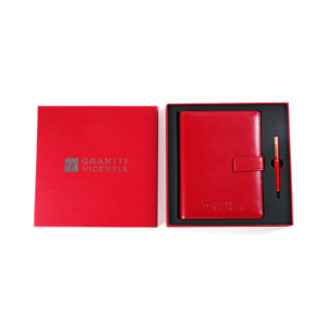 Bán buôn thiết kế mới bìa cứng da chính hãng dập nổi máy tính xách tay sang trọng Bộ quà tặng - Product Image 3