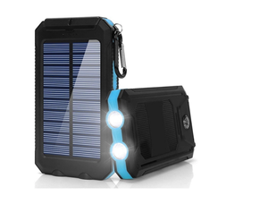 <span class=keywords><strong>Chargeur</strong></span> <span class=keywords><strong>solaire</strong></span> sans fil avec 2 lampes LED, 10000mAh, batterie externe Portable, Power Bank - Product Image 3