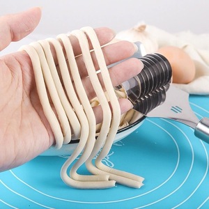 Stainless Steel Noodle Cutter Manual <b>Roller</b> Pasta Cutter For Household Use With 9 <b>Blade</b> Set For Even Cutting - Product Image 4