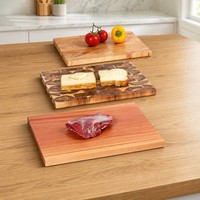 Book Cutting Board Set of 3 with Stand-The Cutting Board Library, Solid Wood Book-Shaped Boards for Serving and Display