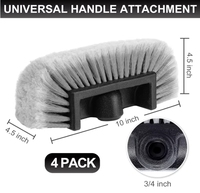Tête de brosse de lavage de voiture avec poils doux pour le nettoyage en profondeur, équipement de nettoyage extérieur pour voitures et camions
