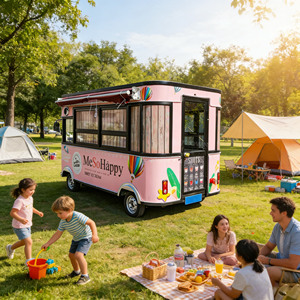 High Quality Mobile Food <b>Trailer</b> Customized Concession Truck for Outdoor BBQ Fast Food - Product Image 1