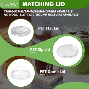 FULING 600er Pack PET Clear <span class=keywords><strong>Plastic</strong></span> Cup 32 Unzen Einweg kaffee Cold Cup für Smoothies - Product Image 5