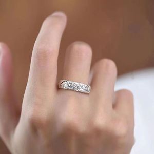 Anillos De Pareja Chinese Style Lotus Retro <b>Ring</b> for Men and Women <b>Couple</b> <b>Rings</b> Buddhastone Retro Adjustable Lotus <b>Ring</b> - Product Image 4