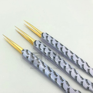 Pinzas para pestañas de acero inoxidable de lujo de alta calidad, Punta puntiaguda, precisión, antiestática, duradera, pinzas para pestañas con logotipo personalizado - Product Image 4