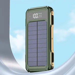 IPhone用の4線式モバイル電源大容量パワーバンクを備えた新しい10000/20000/30000mah共有太陽エネルギー