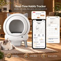 Bac à litière intelligent auto-nettoyant à dessus ouvert, anti-éclaboussures et anti-odeurs, pour chats de grande taille, disponible en marque privée ODM/OEM