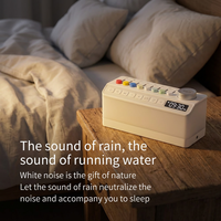 Machine à bruit blanc portable rechargeable pour extérieur, étanche IPX5, avec écran d'affichage RGB et fonction veilleuse, 5-10W, aide au sommeil