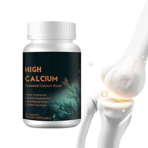 Supplément de calcium d'algues organiques OEM vitamine D3 K2 comprimés magnésium oligo-éléments tablette pour la santé des os force - Product Image 1