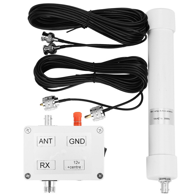 10KHZ to 30MHZ Active Antenna Mini Whip Hf Lf Vlf Vhf Sdr Rx Shotwave 5-13V 100mA Active Receiving Antenna With Portable Cable