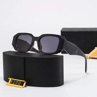 Gafas de Sol de Lujo de Cristal para Hombre y Mujer, Diseño Cuadrado, Última Moda, Marca de Diseñador, Estilo Millonario