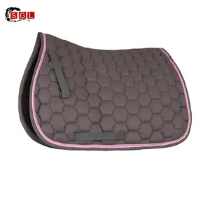 SGL Custom Saddle Pad Equipment Professional Quilted Saddle Pad Horse Saddle Pad Set English