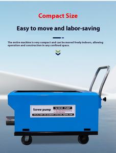 Kleine 220V Industrielle Strukturelle Säulenpumpe für Betonförderung, Feinaggregat-Mörtel und Bodenverlegung mit 1 Jahr Garantie - Product Image 3